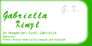 gabriella kinzl business card